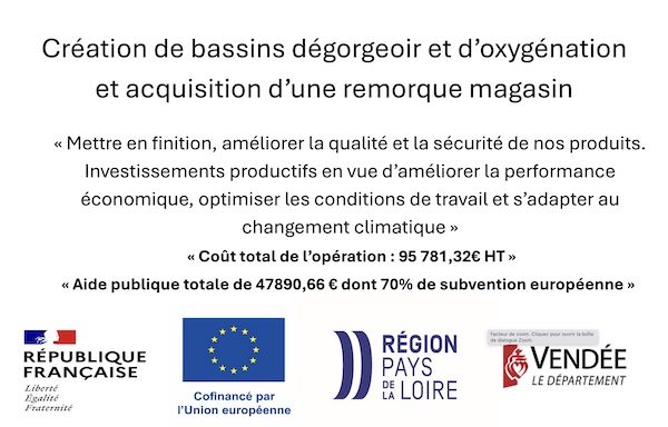 du nouveau sur les huitres de Vendée